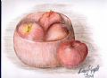 kuruboya natürmort elmalar